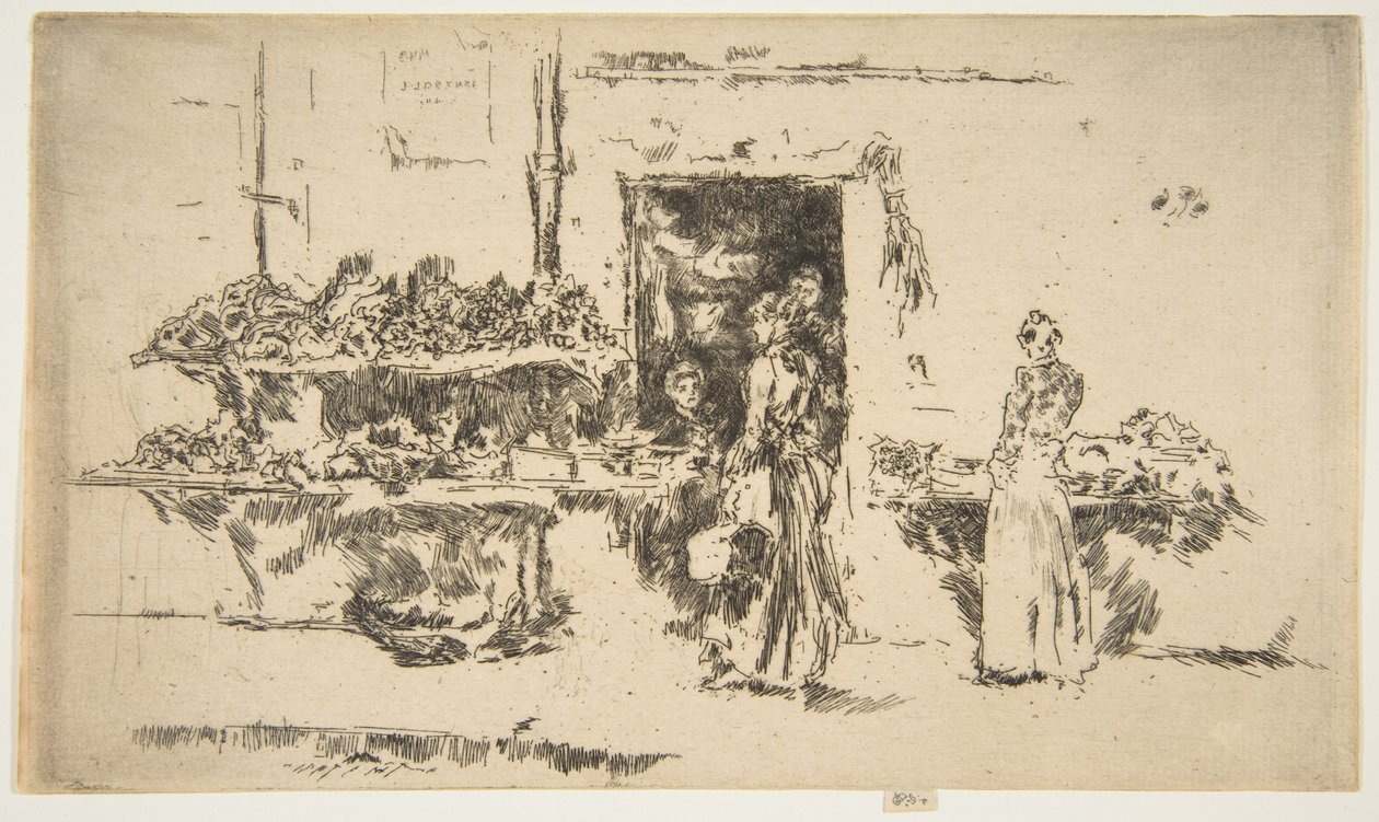 Tienda de frutas, París (frutería y verdulería, París) de James McNeill Whistler