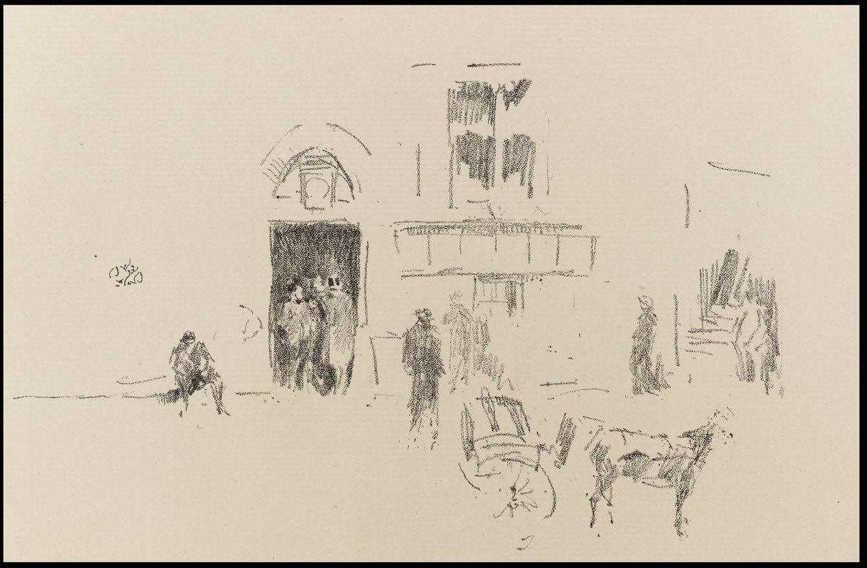 Puerta del escenario de Gaiety de James Abbott McNeill Whistler