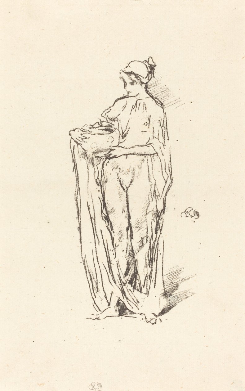 Niña con cuenco de James Abbott McNeill Whistler