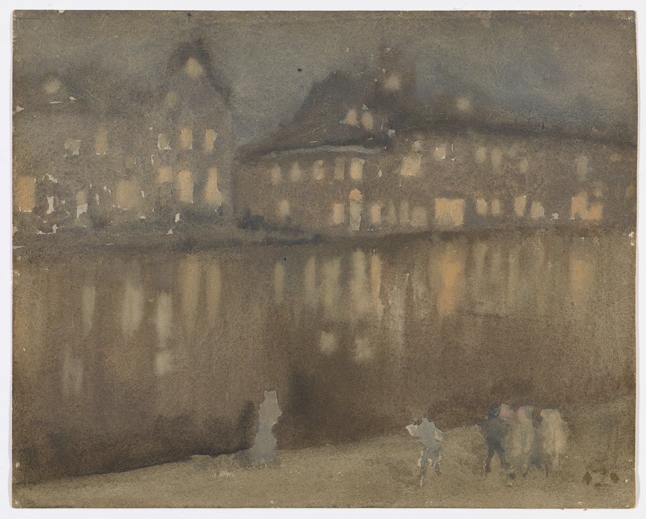 Gran Canal, Ámsterdam; Nocturno de James Abbott McNeill Whistler