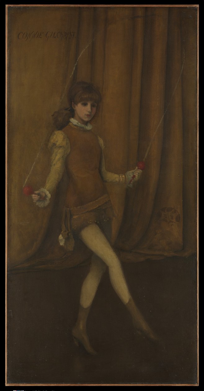 Armonía en amarillo y oro: La chica de oro - Connie Gilchrist de James McNeill Whistler