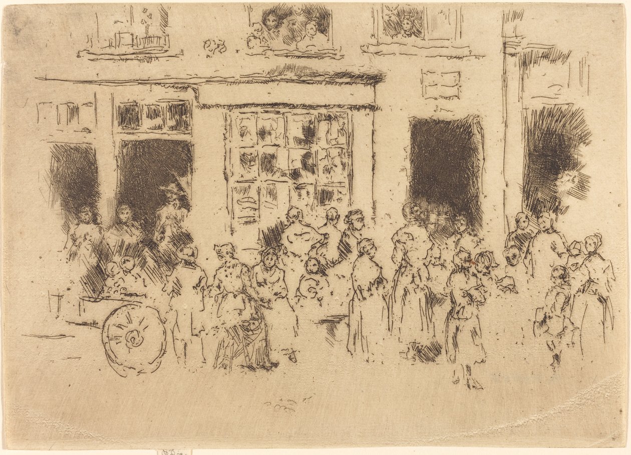 Calle Alta, Bruselas de James Abbott McNeill Whistler
