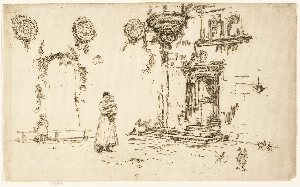 Hôtel Lallemont, Bourges de James Abbott McNeill Whistler
