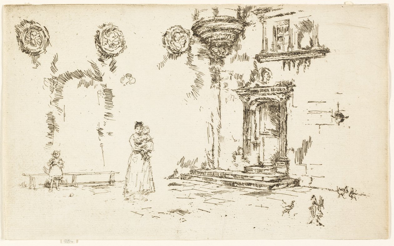 Hôtel Lallemont, Bourges de James Abbott McNeill Whistler
