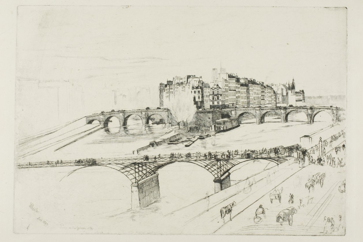 Isla de la Cité, París de James McNeill Whistler