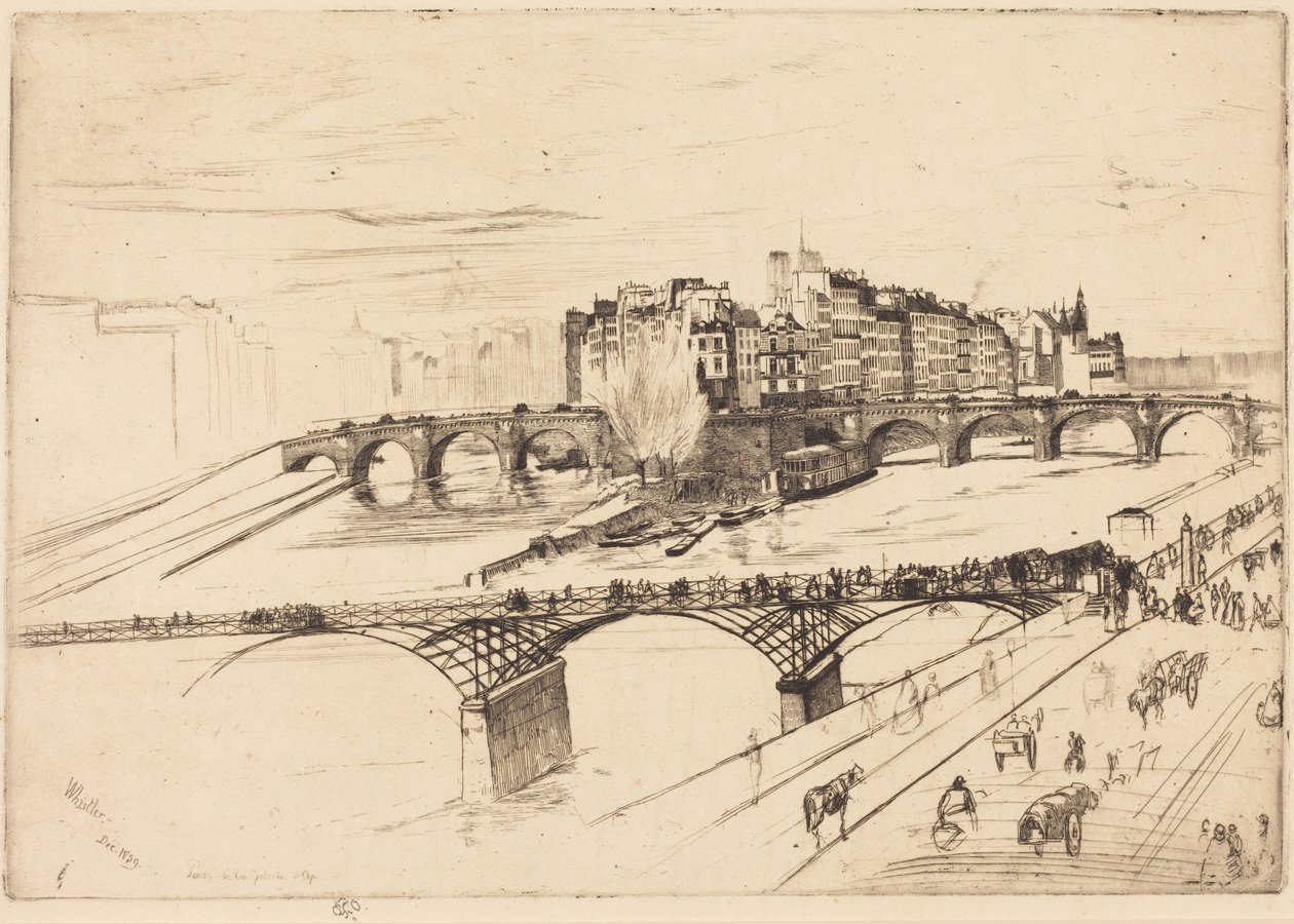 Île de la Cité, París de James McNeill Whistler
