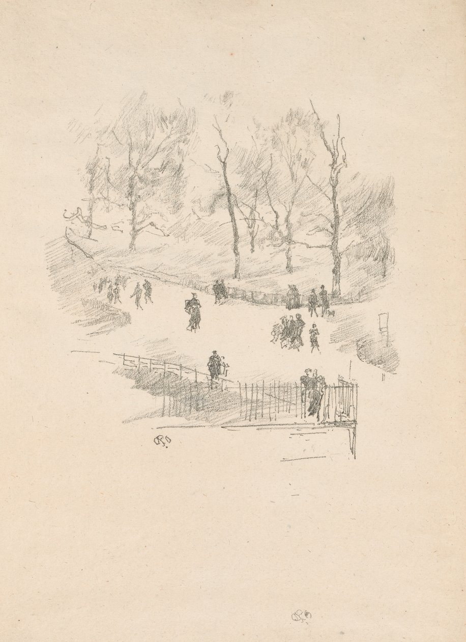 Jardines de Kensington de James Abbott McNeill Whistler