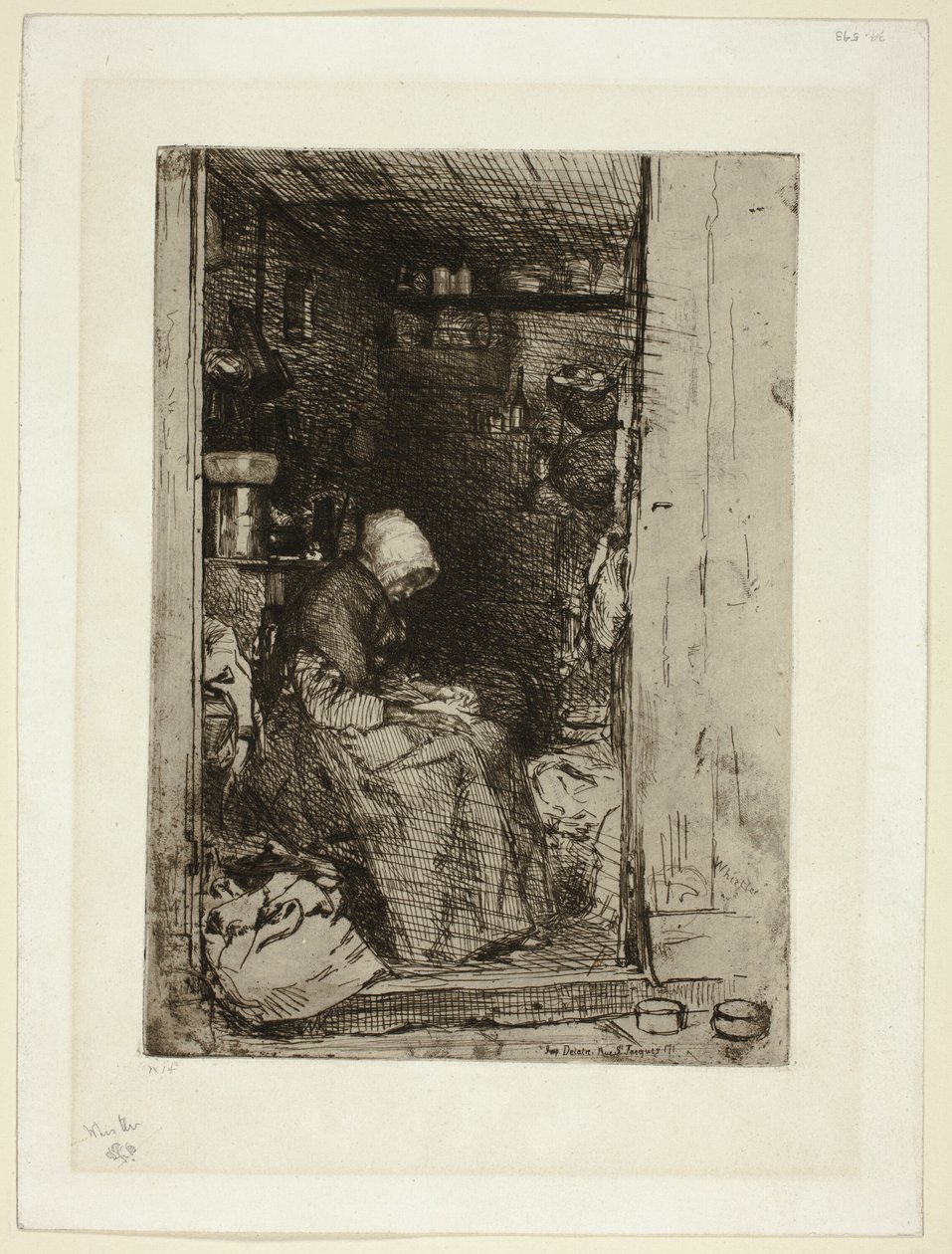 La Vieille aux Loques (La vieja con harapos) de James Abbott McNeill Whistler