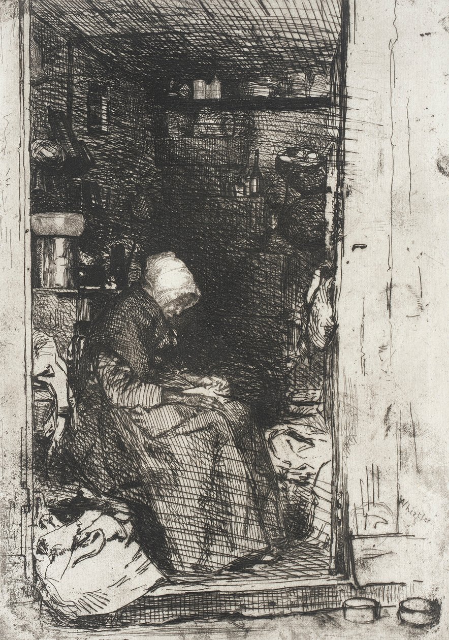 La anciana con harapos de James McNeill Whistler