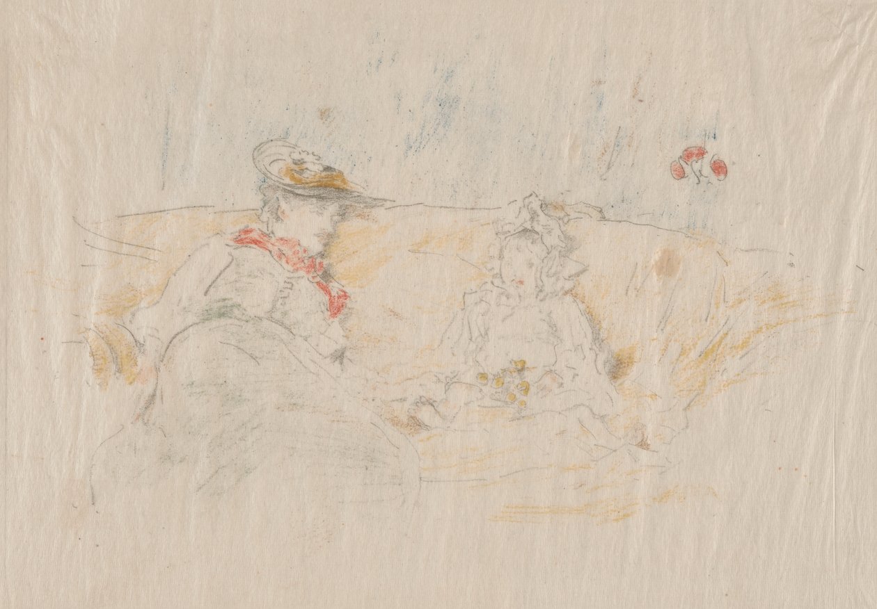 Dama y niño de James Abbott McNeill Whistler