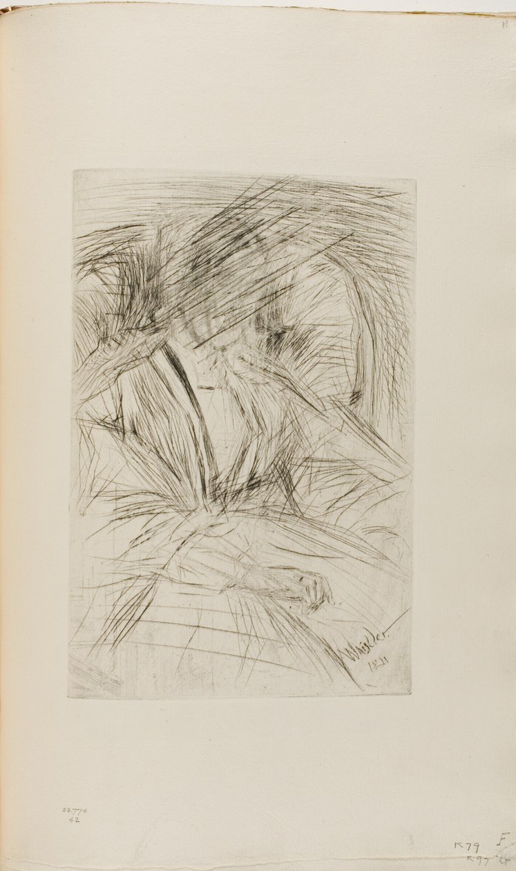 Dama en un sillón de James Abbott McNeill Whistler