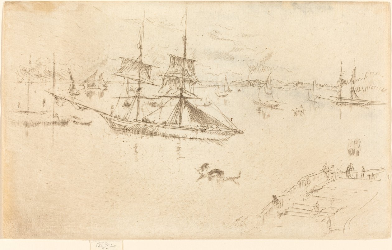 Laguna: Mediodía de James Abbott McNeill Whistler