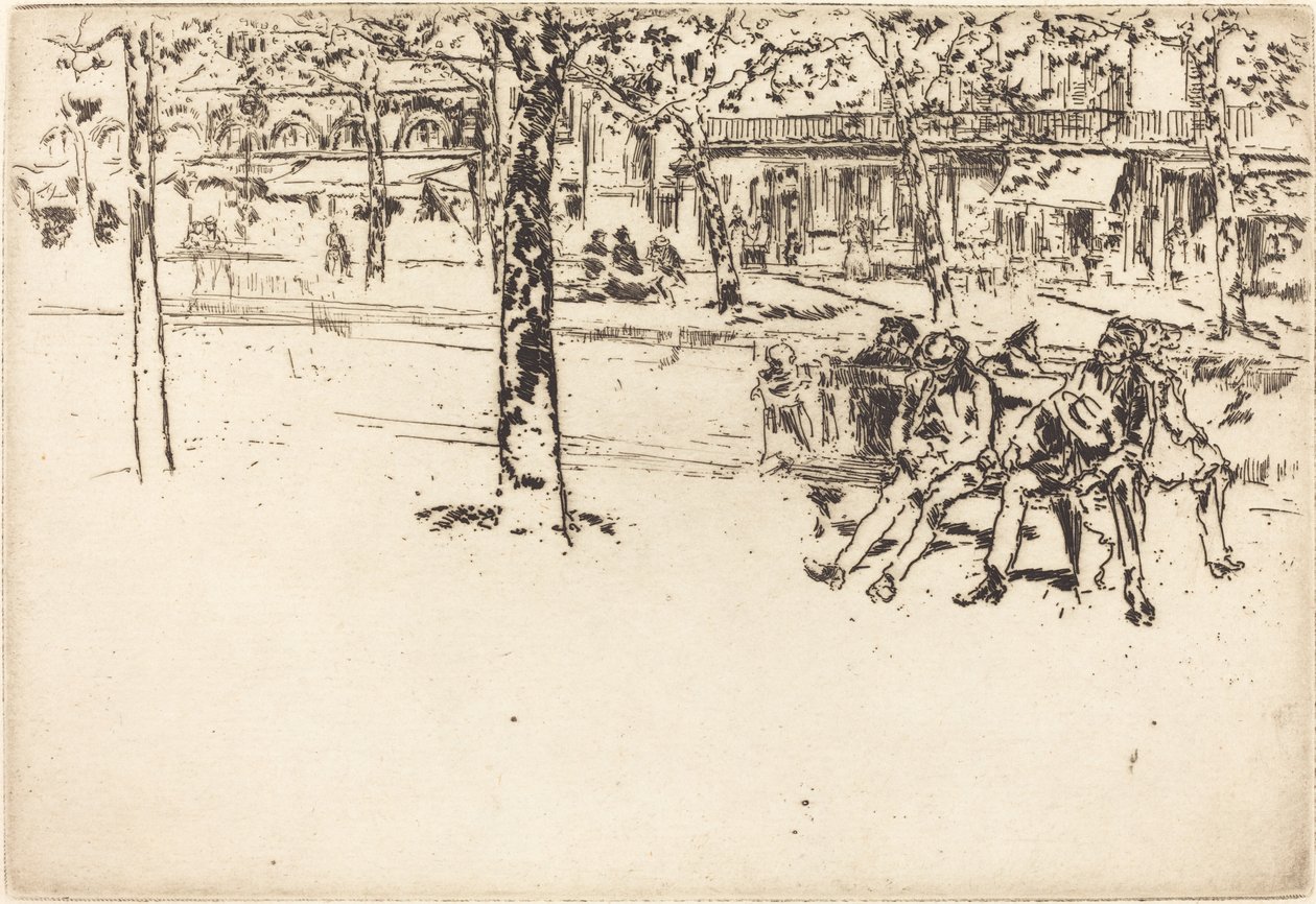 El Boulevard Poissonnière de James Abbott McNeill Whistler