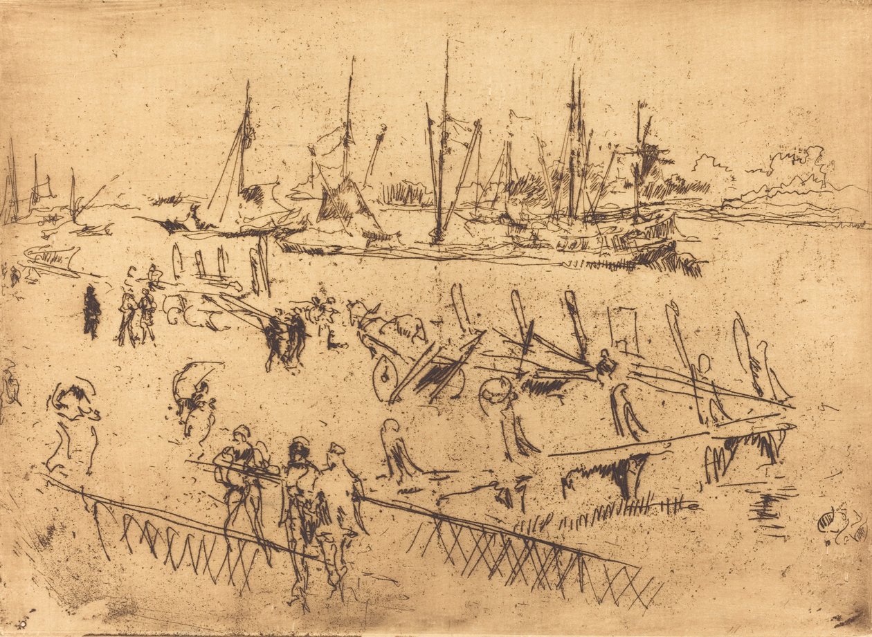Pequeño Dordrecht de James Abbott McNeill Whistler