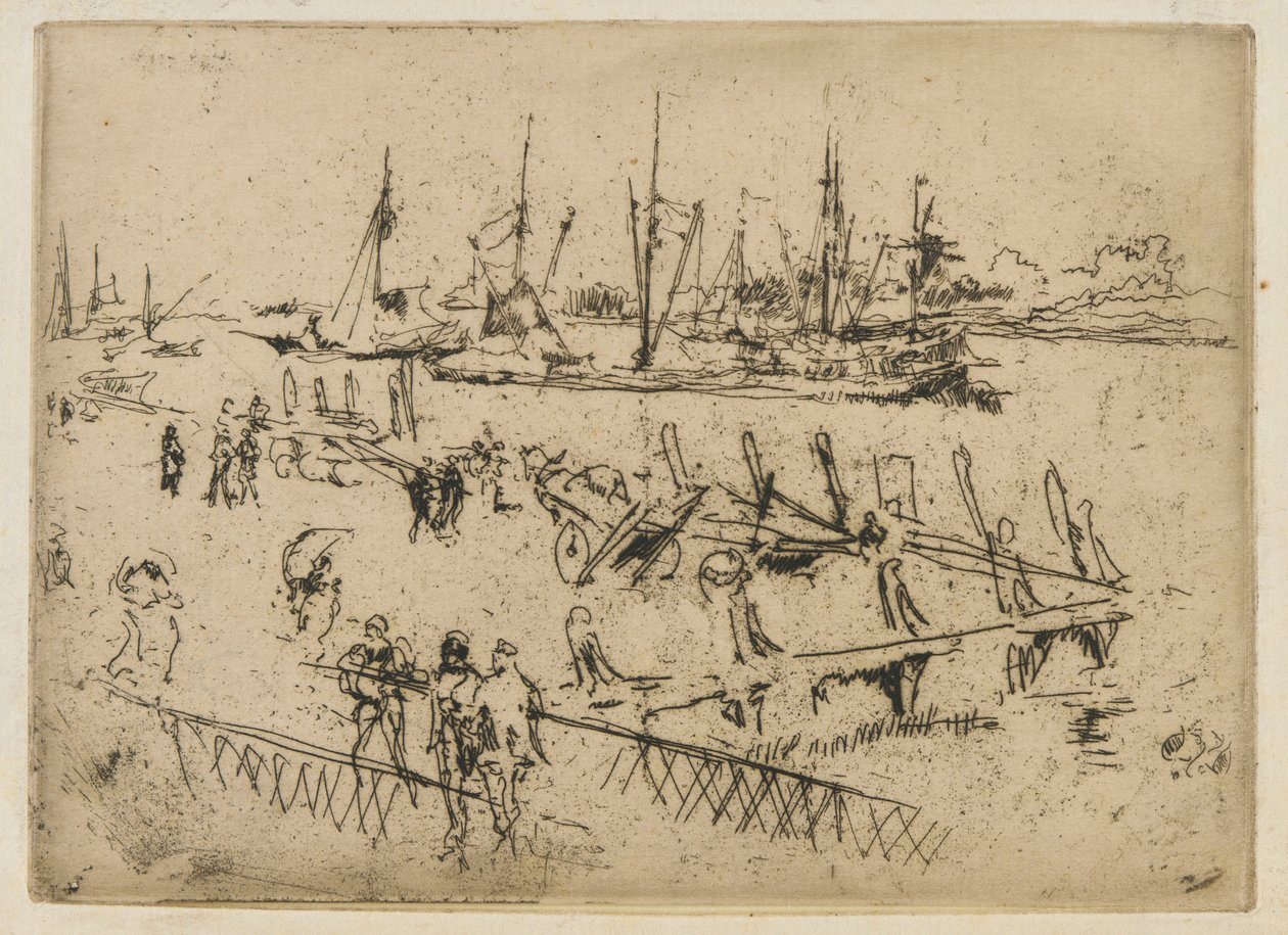 Pequeño Dordrecht de James Abbott McNeill Whistler
