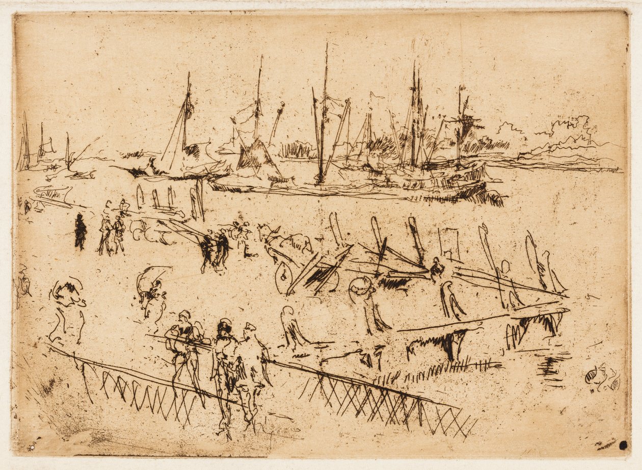 Pequeño Dordrecht de James Abbott McNeill Whistler