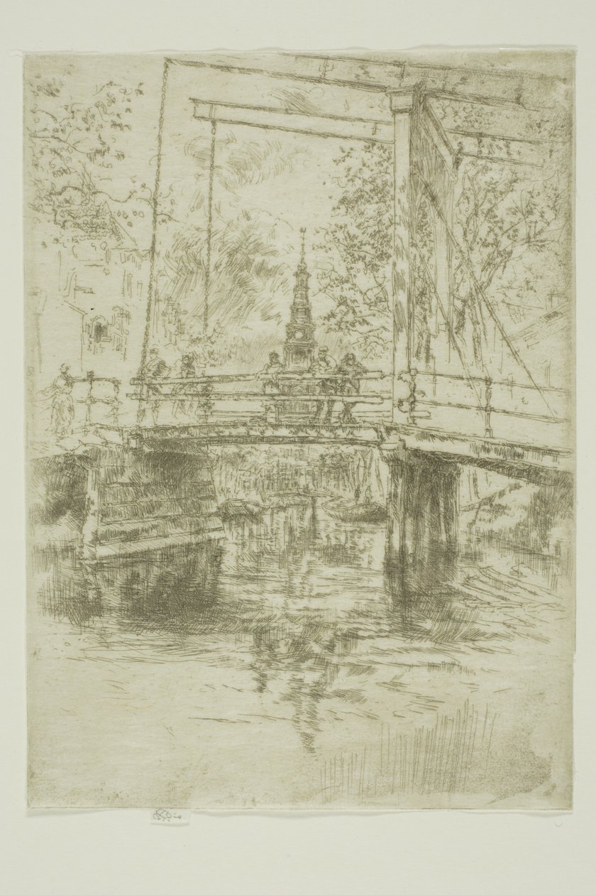 Pequeño puente levadizo, Ámsterdam de James Abbott McNeill Whistler