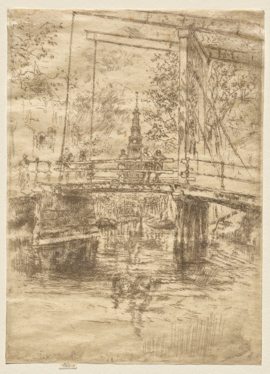 Pequeño puente levadizo, Ámsterdam de James McNeill Whistler