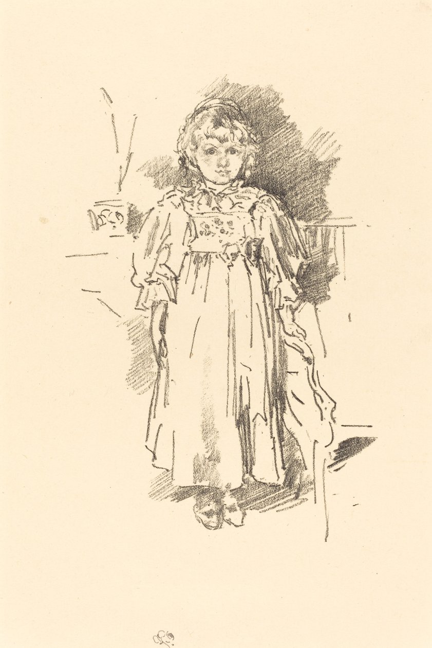 Pequeña Evelyn de James Abbott McNeill Whistler