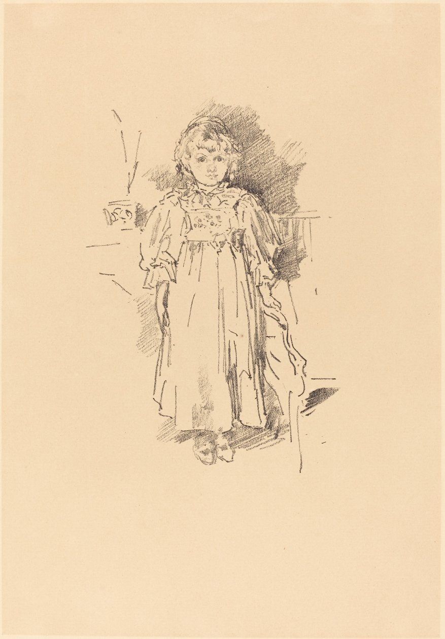 Pequeña Evelyn de James Abbott McNeill Whistler