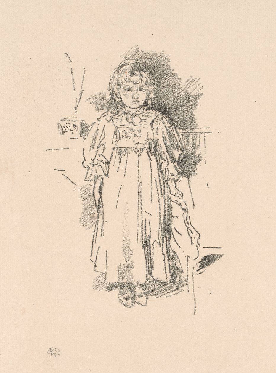 Pequeña Evelyn de James Abbott McNeill Whistler