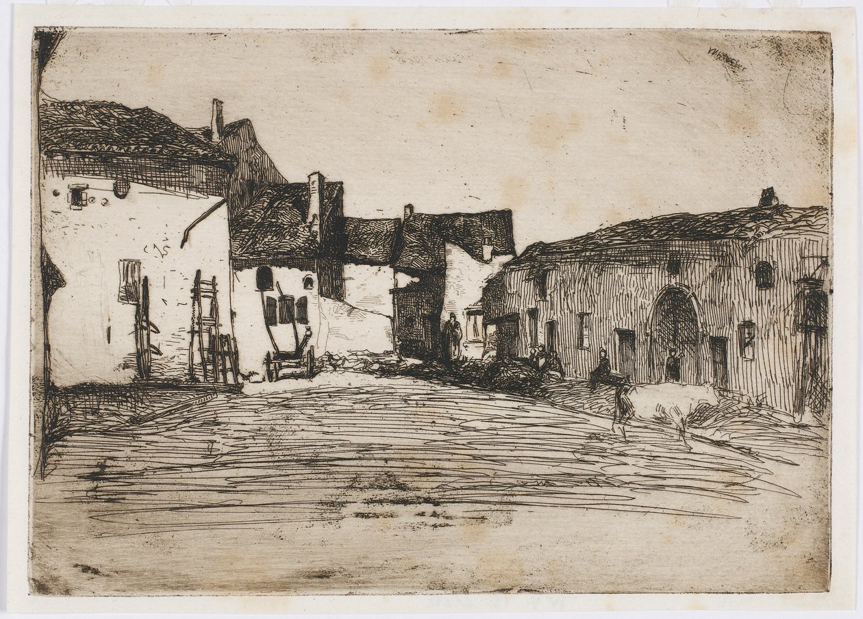 Liverdun. Uno de los Doce Grabados de la Naturaleza de James Abbott McNeill Whistler