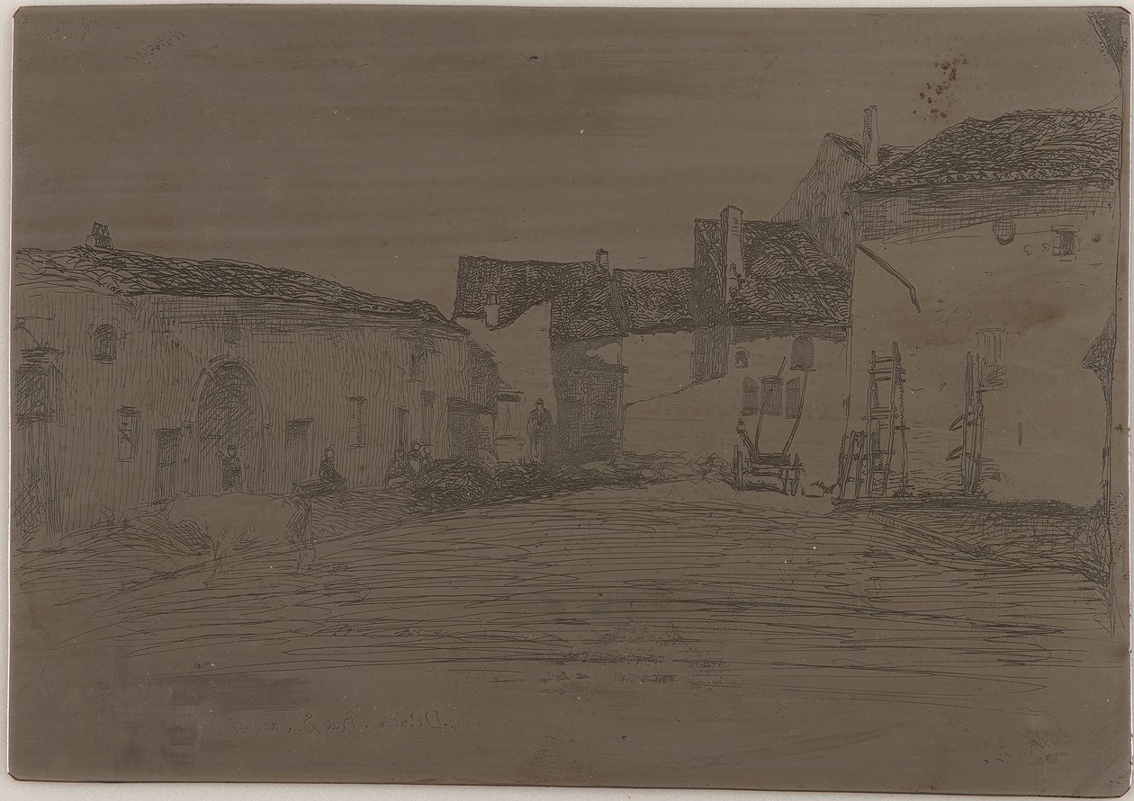 Liverdun. Uno de los <em>Doce grabados de la naturaleza</em> de James Abbott McNeill Whistler
