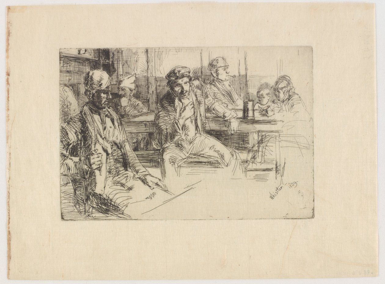 Hombres de la costa de James Abbott McNeill Whistler