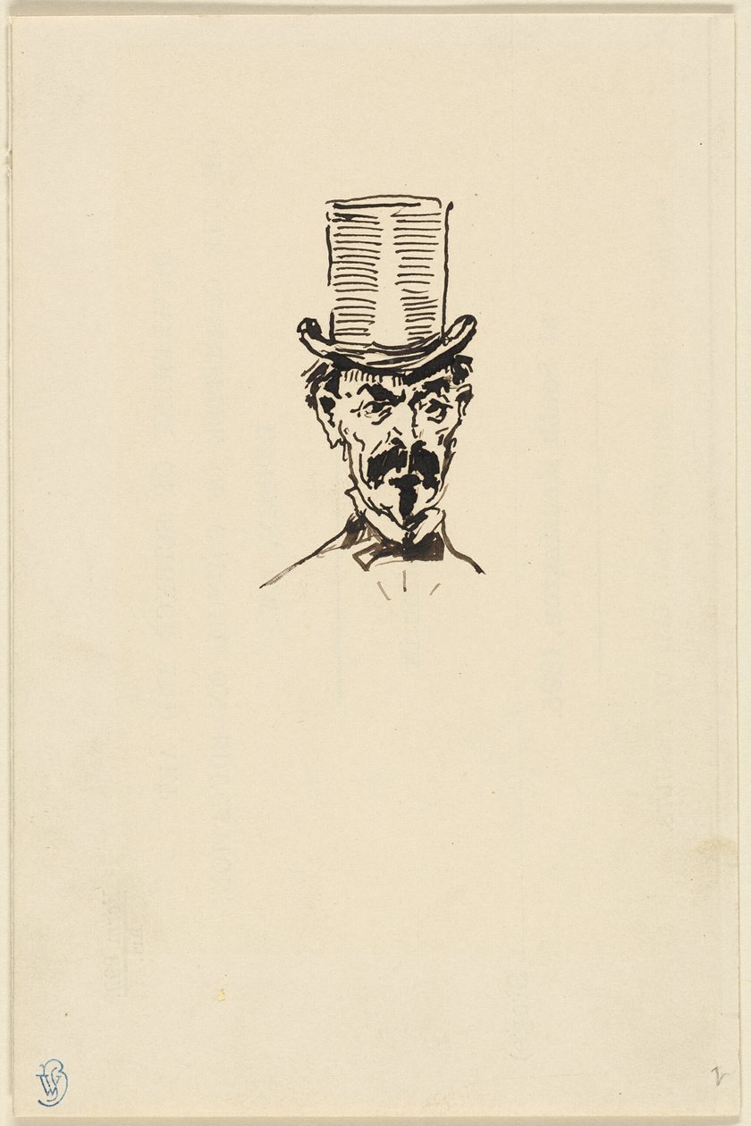 Hombre con sombrero de copa de James McNeill Whistler