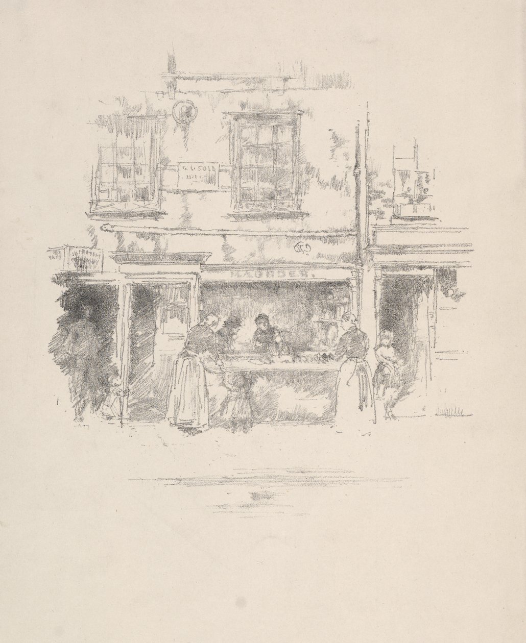Pescadería Maunder, Chelsea de James McNeill Whistler