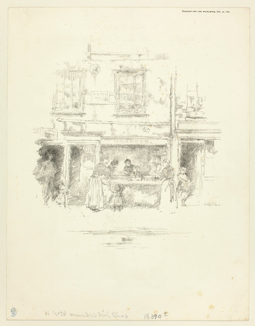Pescadería Maunder, Chelsea de James McNeill Whistler