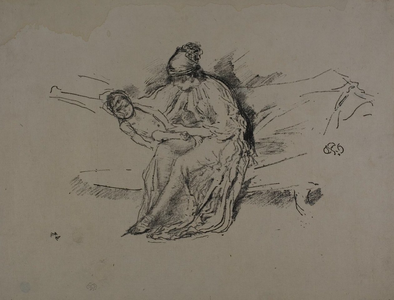 Madre e hijo, No. 4 de James Abbott McNeill Whistler