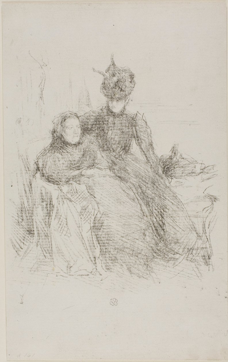 Madre e hija [La madre enferma] de James McNeill Whistler