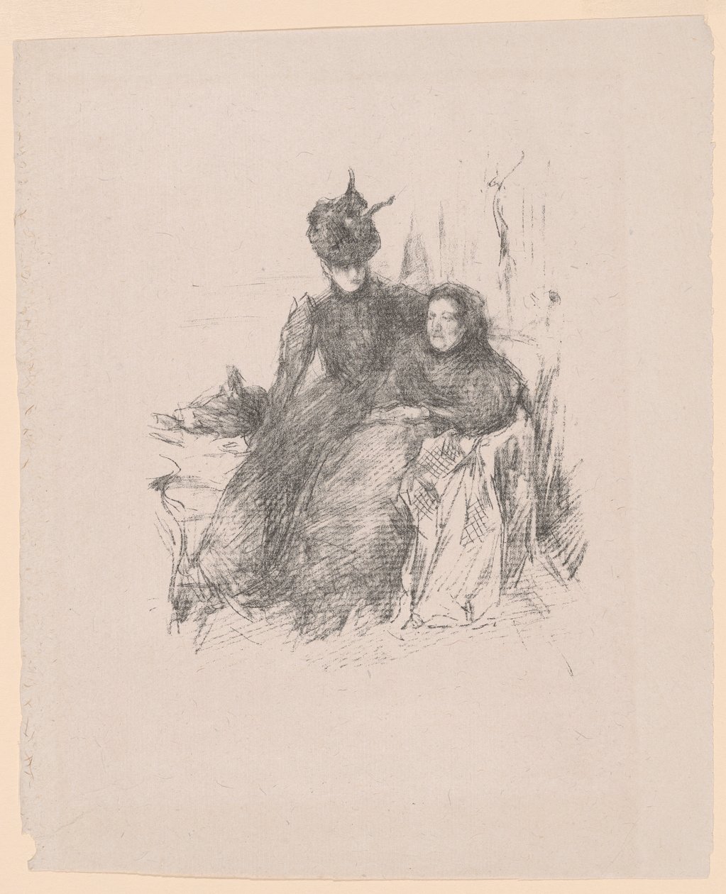 Madre e hija [La Mère Malade] de James McNeill Whistler