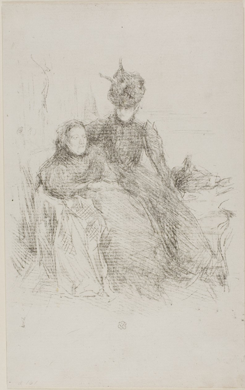 Madre e hija [La madre enferma] de James Abbott McNeill Whistler