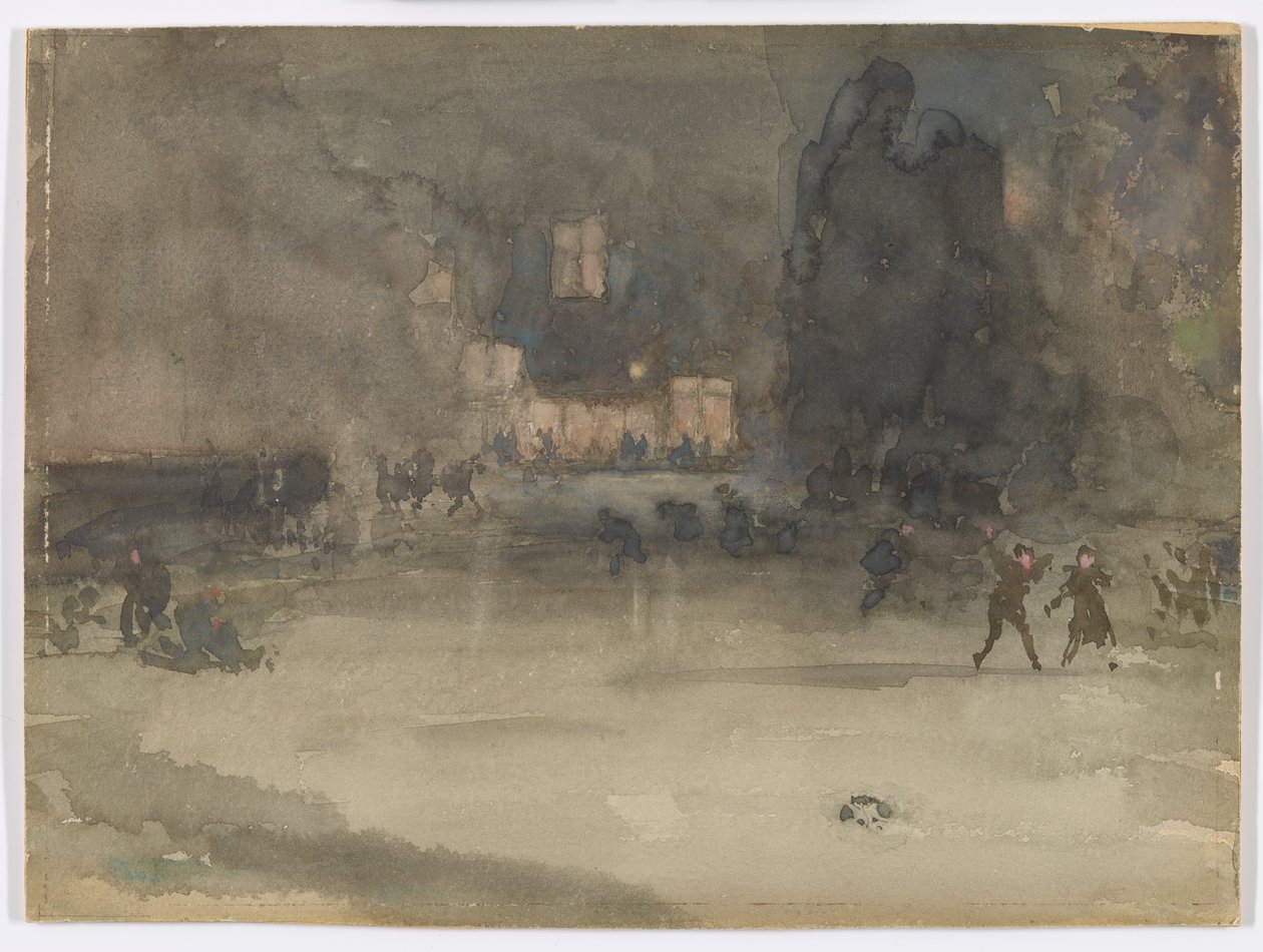 Nocturno: Ámsterdam en invierno de James Abbott McNeill Whistler