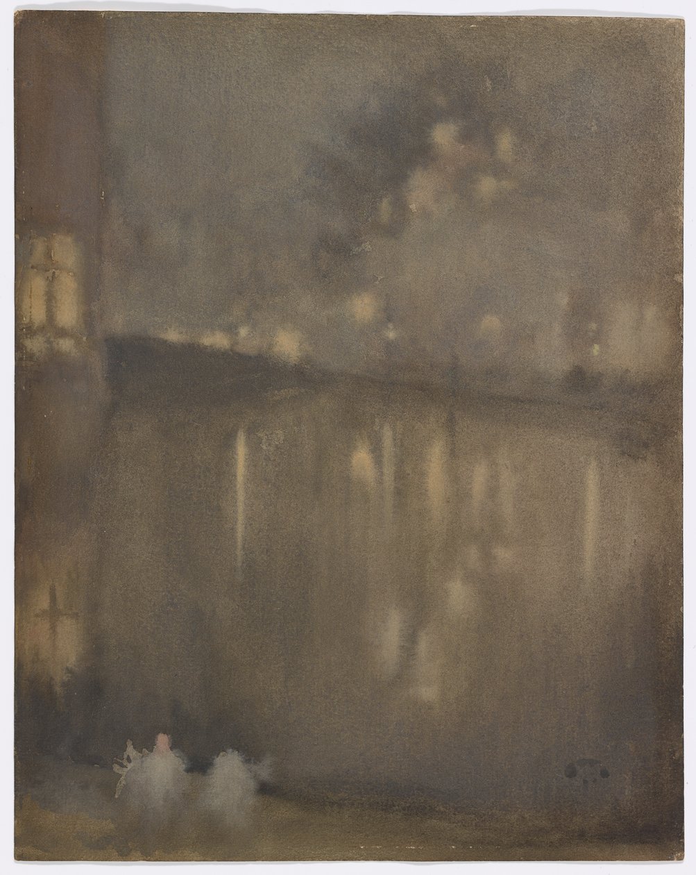 Nocturno: Gris y Oro–Canal, Holanda de James Abbott McNeill Whistler