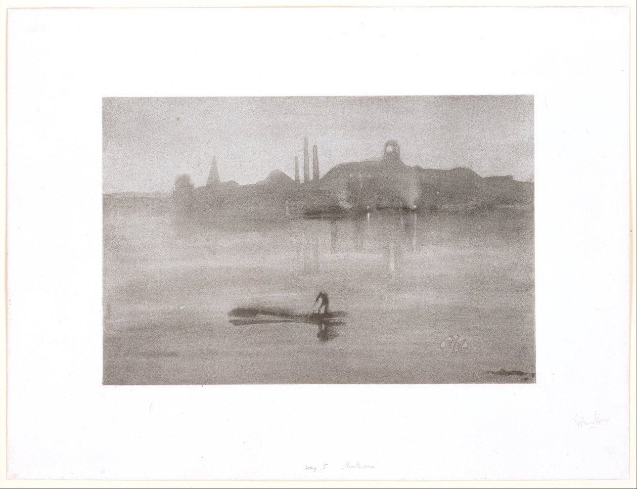 Nocturno: el río en Battersea de James McNeill Whistler