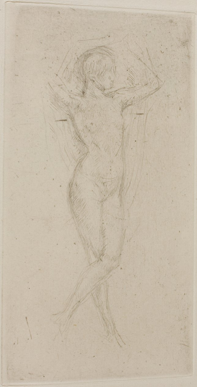 Chica Desnuda con los Brazos Levantados de James Abbott McNeill Whistler