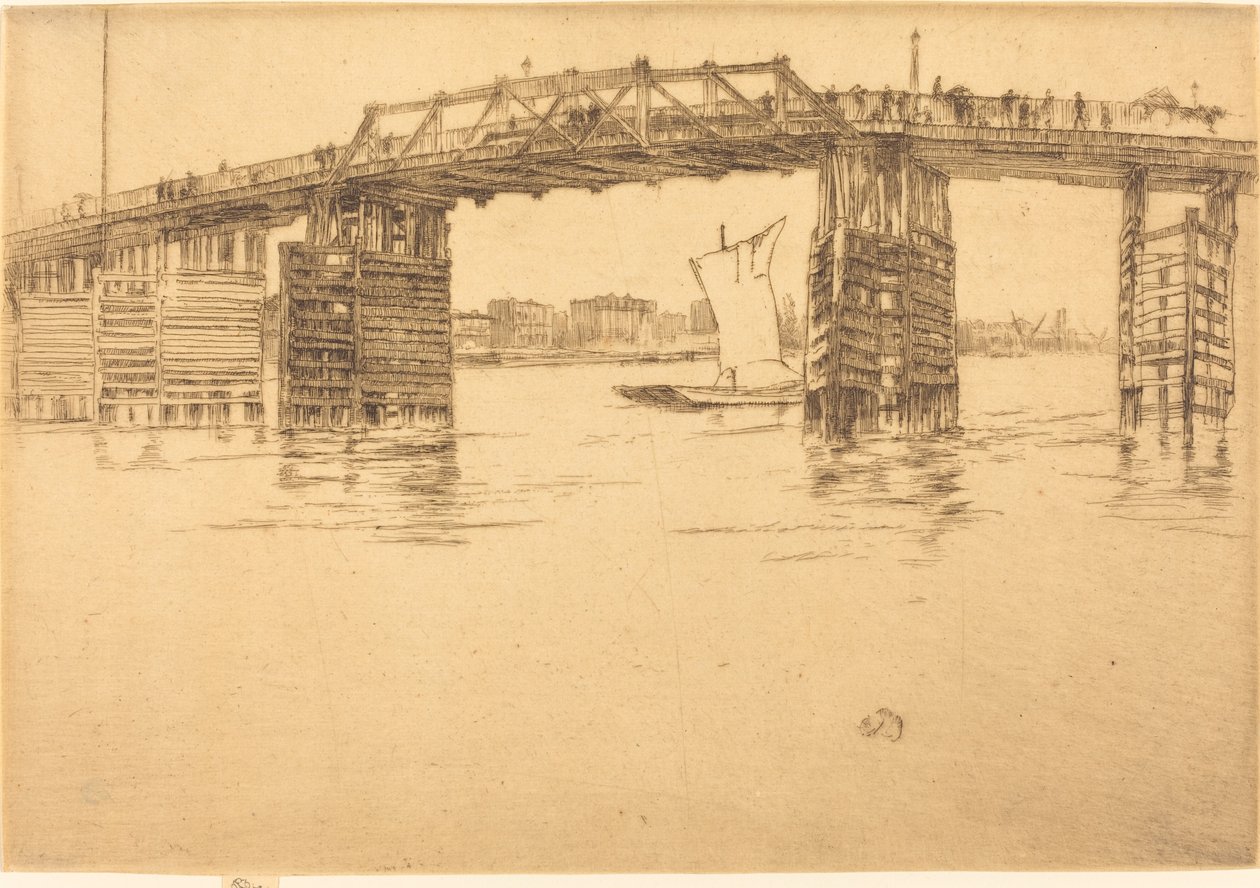 Puente de Old Battersea de James Abbott McNeill Whistler