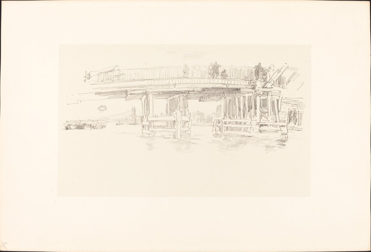 Puente de Battersea viejo de James Abbott McNeill Whistler