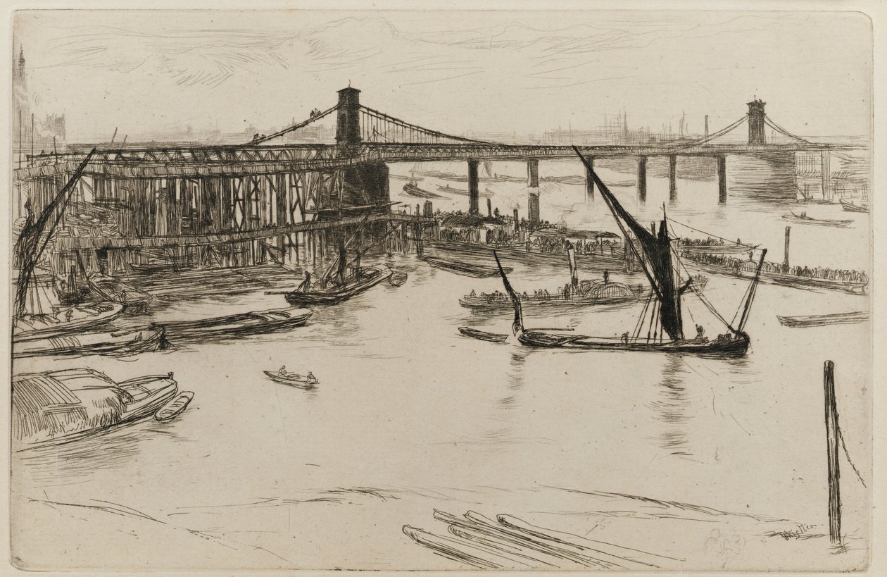 Viejo Puente de Hungerford de James Abbott McNeill Whistler