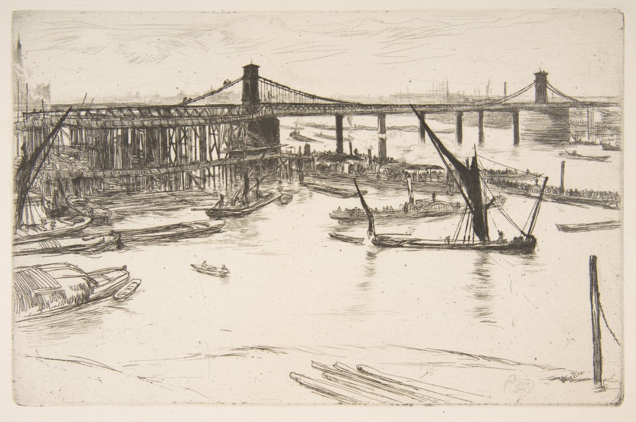 Antiguo puente de Hungerford de James McNeill Whistler