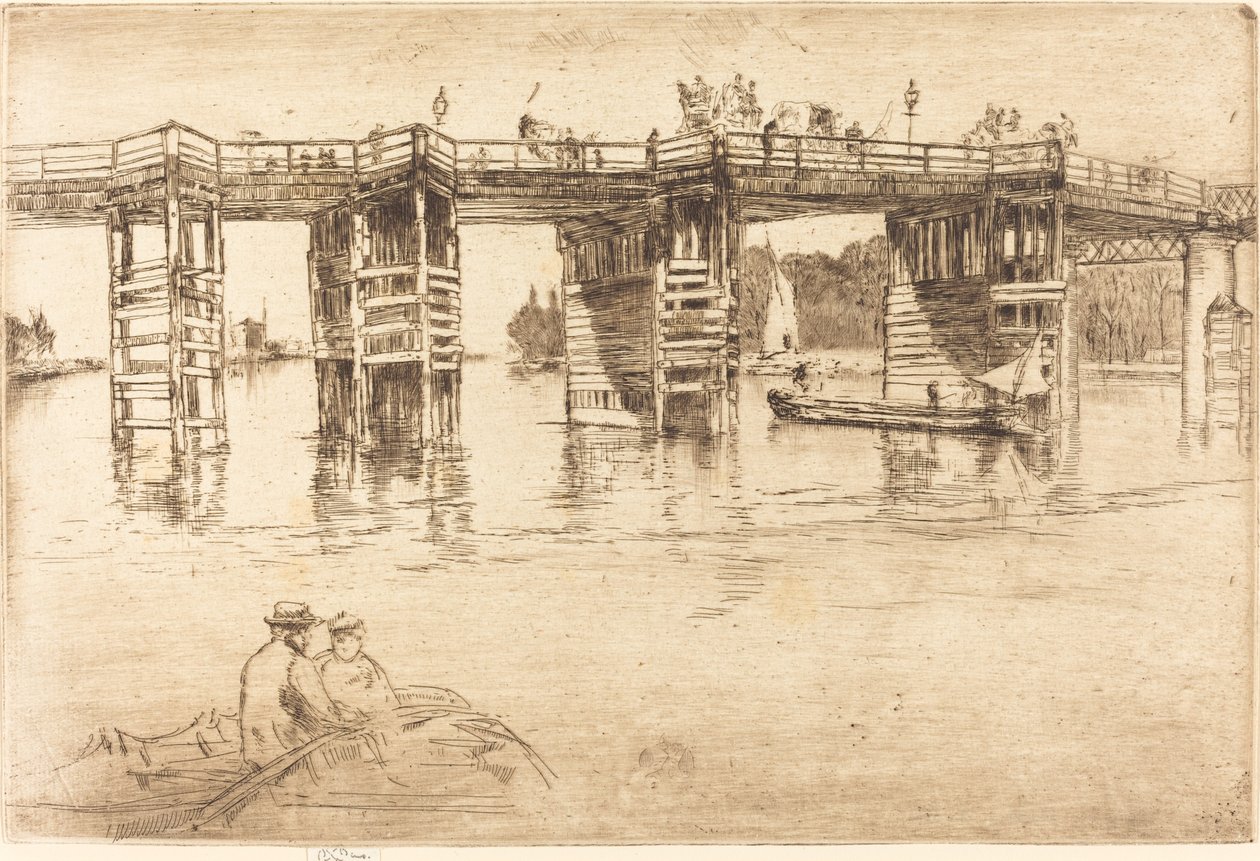 El viejo puente de Putney de James Abbott McNeill Whistler