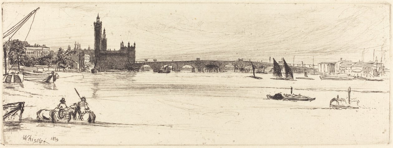 El Puente de Westminster Antiguo de James Abbott McNeill Whistler