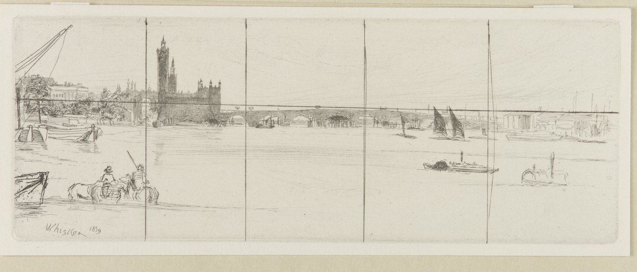 Antiguo Puente de Westminster de James Abbott McNeill Whistler