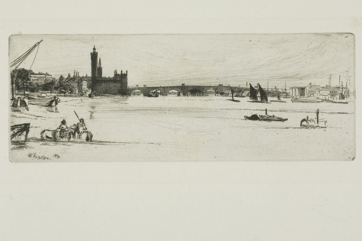 El viejo puente de Westminster de James Abbott McNeill Whistler