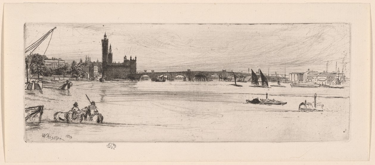Viejo puente de Westminster de James Abbott McNeill Whistler