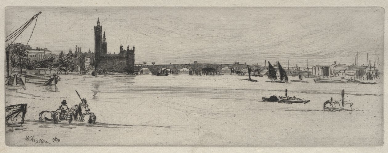 El antiguo puente de Westminster de James McNeill Whistler