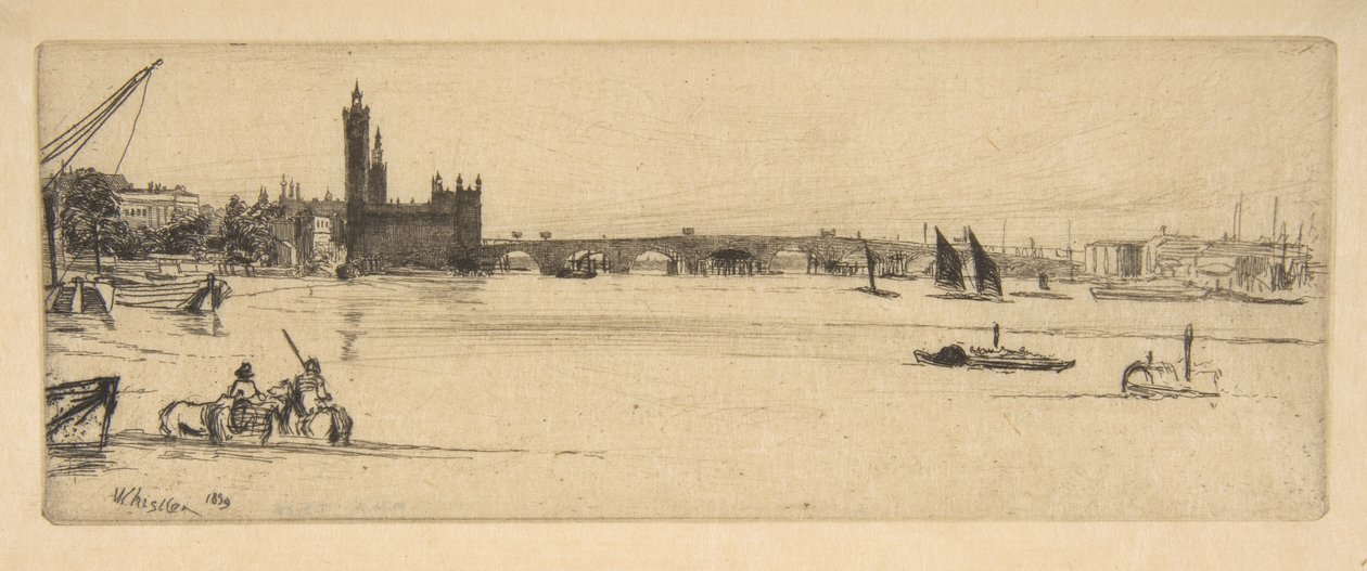 El antiguo puente de Westminster de James McNeill Whistler